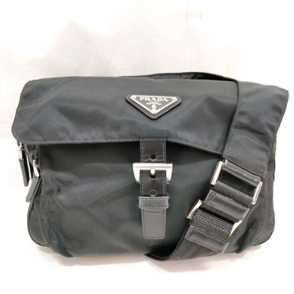 Prada Waist Pouch Black Nylon 369-031525
